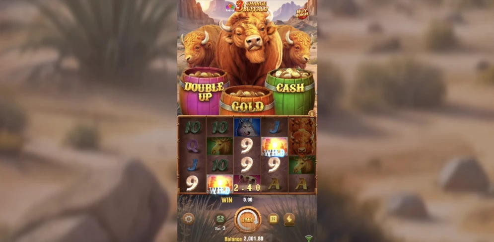 3 Charge Buffalo Slot