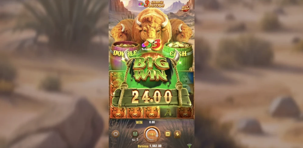 3 Charge Buffalo Slot